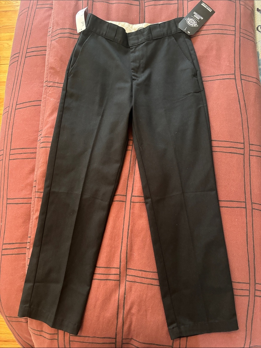 Dickies Unisex Black Straight-Leg Work Pants